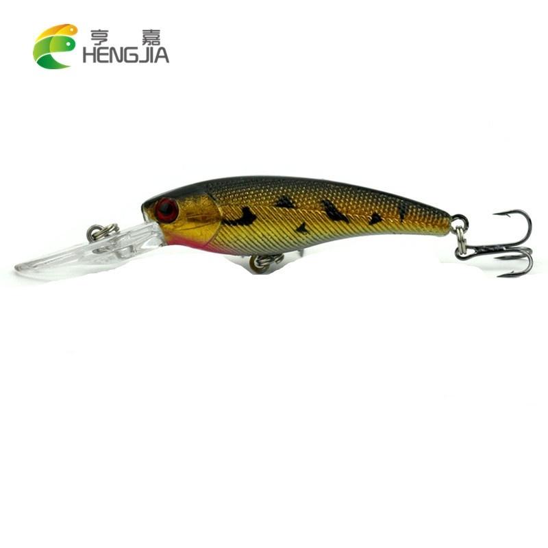 Señuelo de pesca para barco, cebo de pececillo HENGJIA, aparejos de pesca Wobbler de plástico, 8g/0,28 oz, 1 ud.