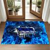 Hertha Bsc FC Design Crystal Velvet Rug Soft Decorative Mat for Bedroom Entrance