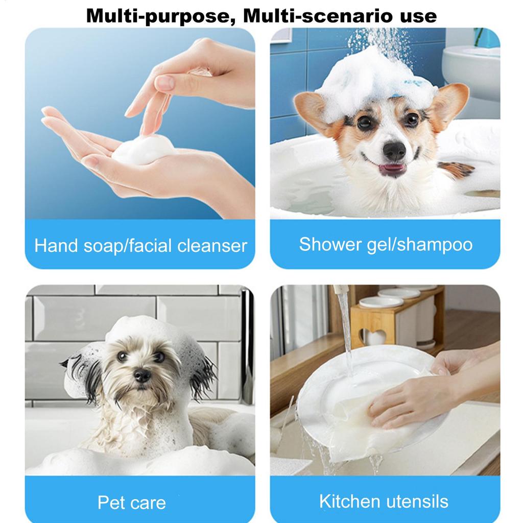 Pet Soap Foamer Ergonomic Showerhead Spray Electric Puppy Foam Machine For Washing Bathing Spa Shower Bathtub Home Cats Dogs