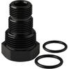 1/2-28 Female To 3/4-16 13/16-16 3/4 NPT Male Hose Adapter Reducer Fitting Connector Aluminum Black
