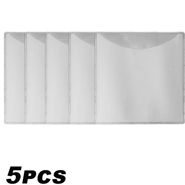 

Car Windshield Transparent Card Holder Parking Pass Label Set Portable Adhesive Protective Film Cards Identification Card Holder
