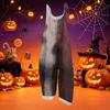 Loose Fit Halloween Print Cotton Linen Overalls Casual Vintage Style Sleeveless Jumpsuit Adjustable Shoulder Straps