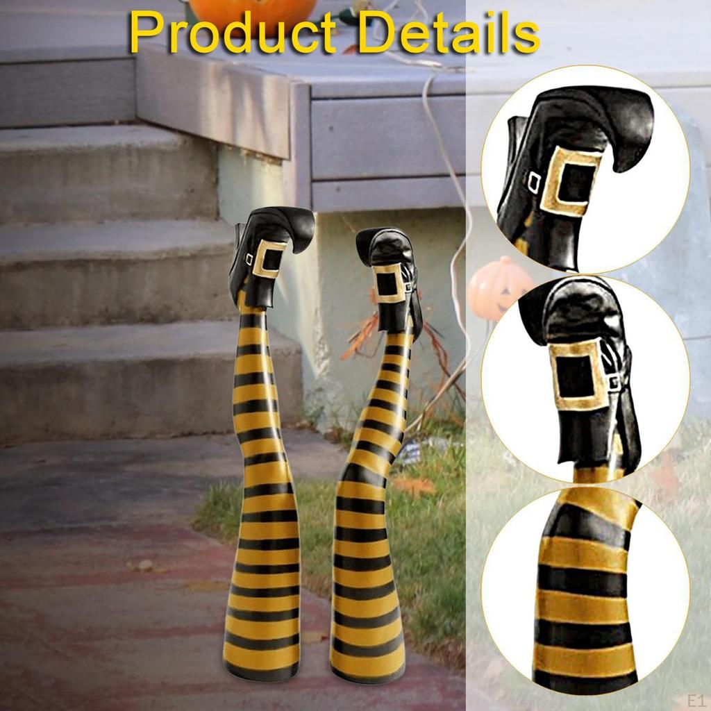 Wicked Witch Legs Props Halloween Ornament Decor 16 Inch Novelty Funny for Outdoor Patio