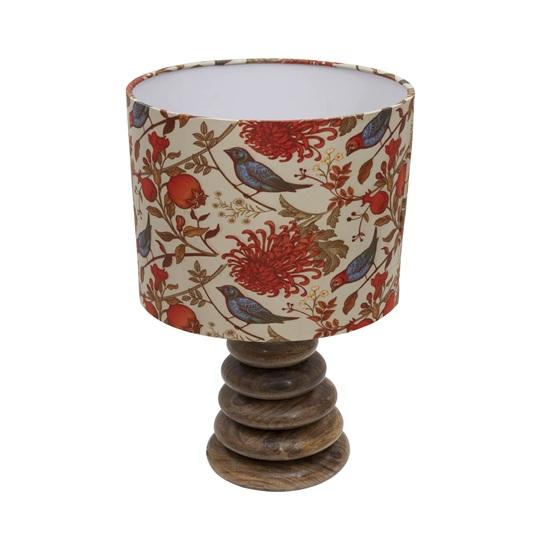42 cm Wood Table Incandescent Lamp Rustic Bedside Desk Nightstand Lamp For Bedroom Living Room Office Decor Bulb not included