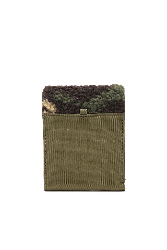 Geldbörse aus Lammfellimitat mit Camouflage-Gurt, faltbar, X08291P4289, UNI Green Camouflage T7434 [Diesel] Herren