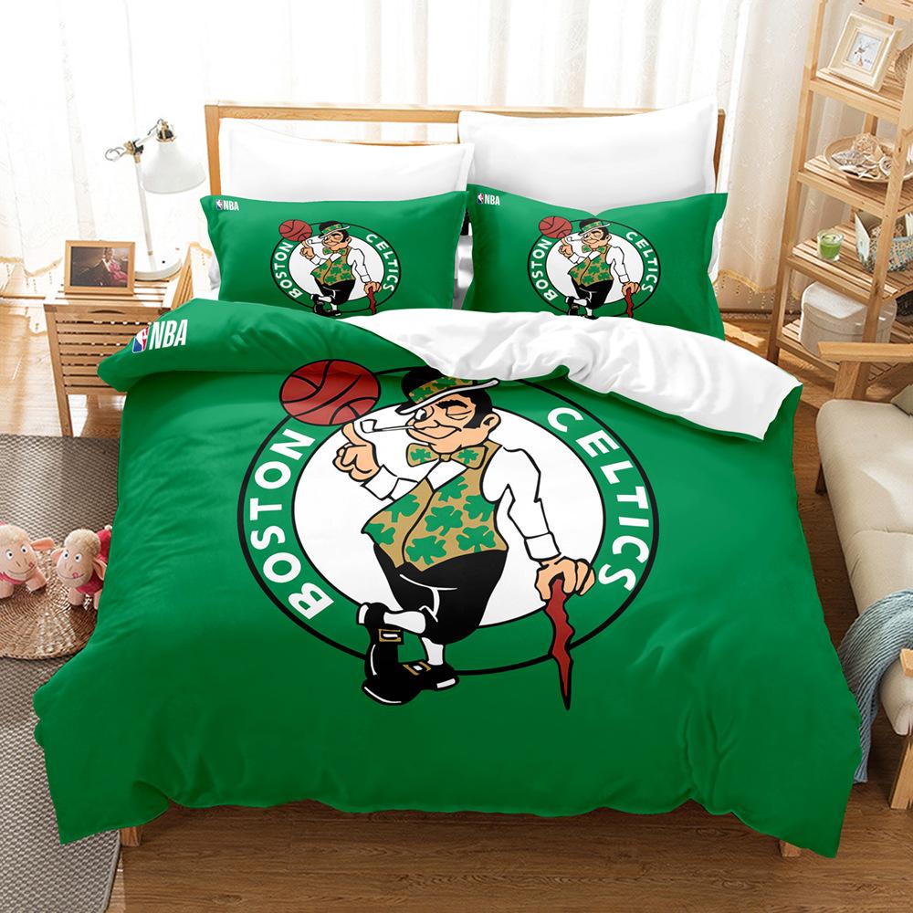 Sports Ball Printing Bed Three-Piece 3D Digital Printing Kit Grinding Quilt Cover