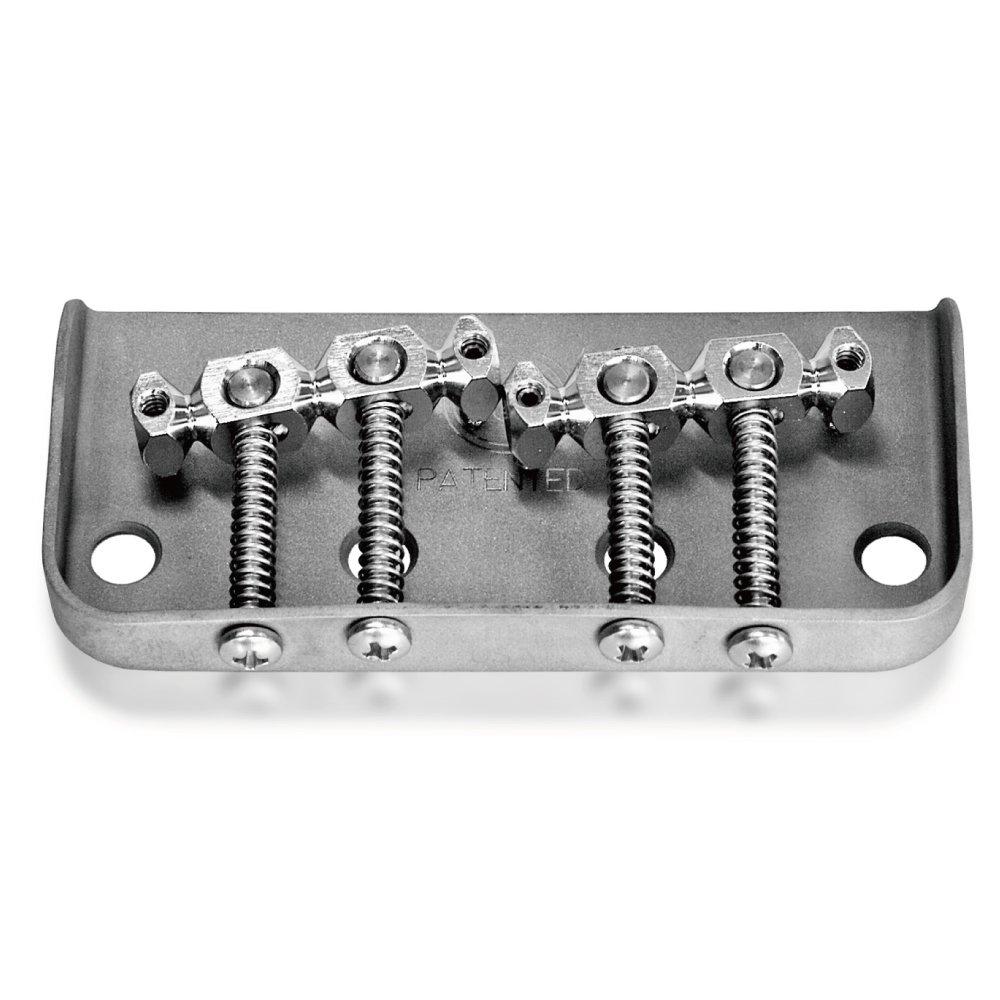 Mastery Bridge Replacement Hardtail M7 Hardtail Bridge 4 Screw Bridge, Through-Body Type, (For Guitars, Holes)
