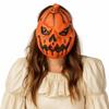 Novelty 3D Pumpkin Halloween Mask Realistic Funny Halloween Cosplay Mask Terrifying Unisex Masquerade Party Mask Haunted House