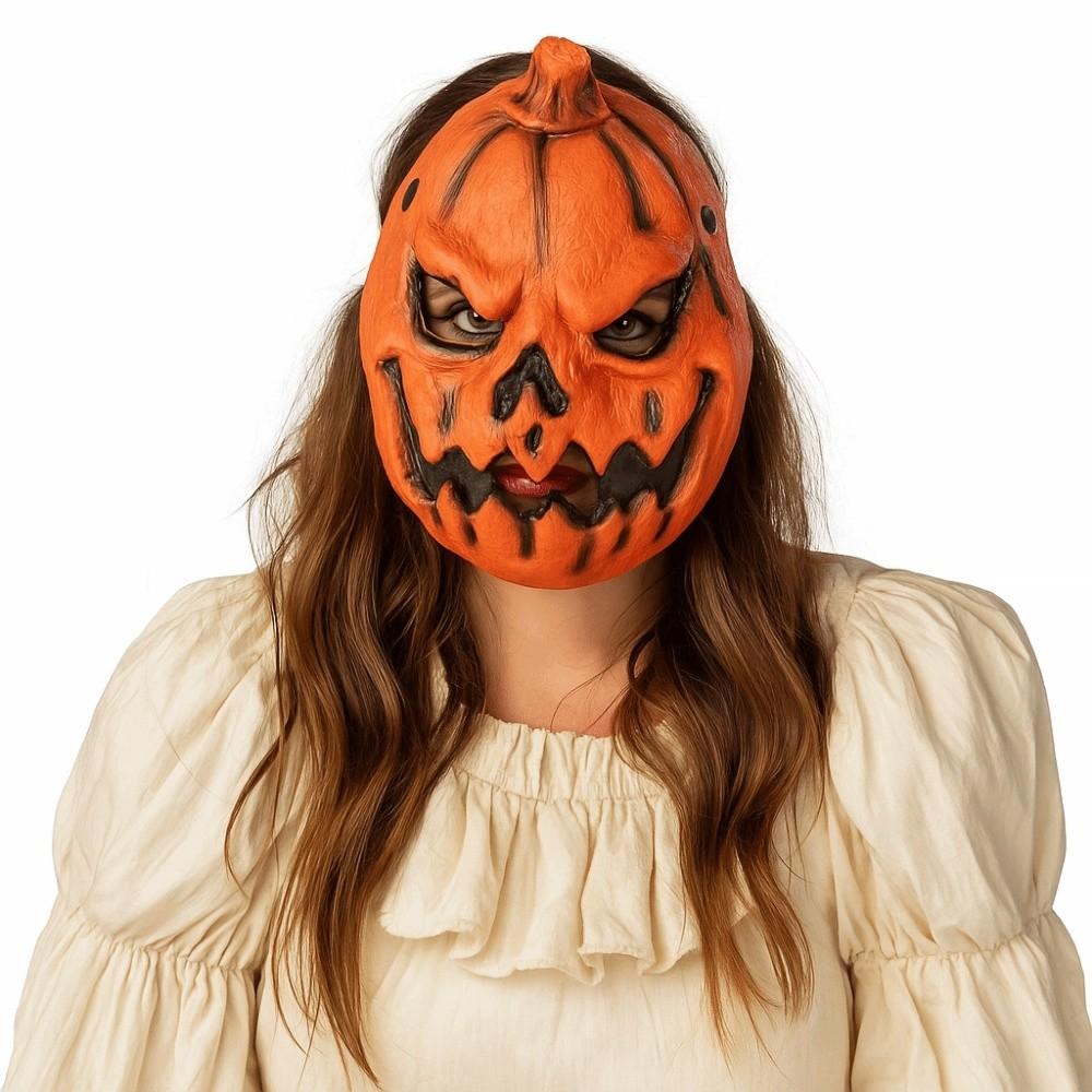Realistic Pumpkin Halloween Mask 3D Halloween Cosplay Mask Full Face Mask  Costume Party Supplies