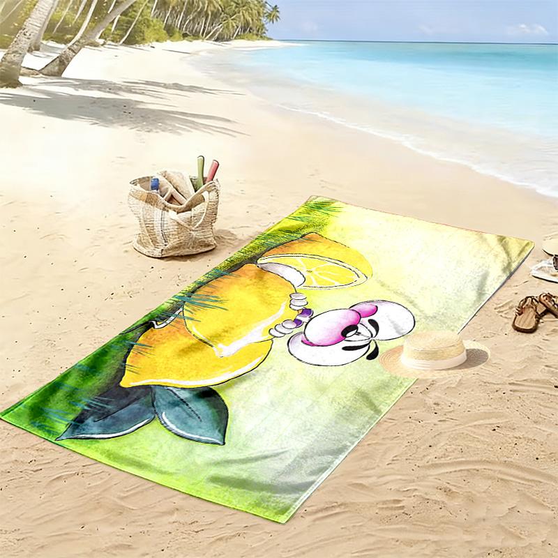 Diddl Print Beach Towel, Large Soft Quick Dry Towel for Beach Camping Swimming