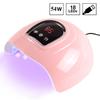 54W LED Nail Lamp UV Nail Dryers Phototherapy Nail Machine with Timer Nail Dryer Lamp