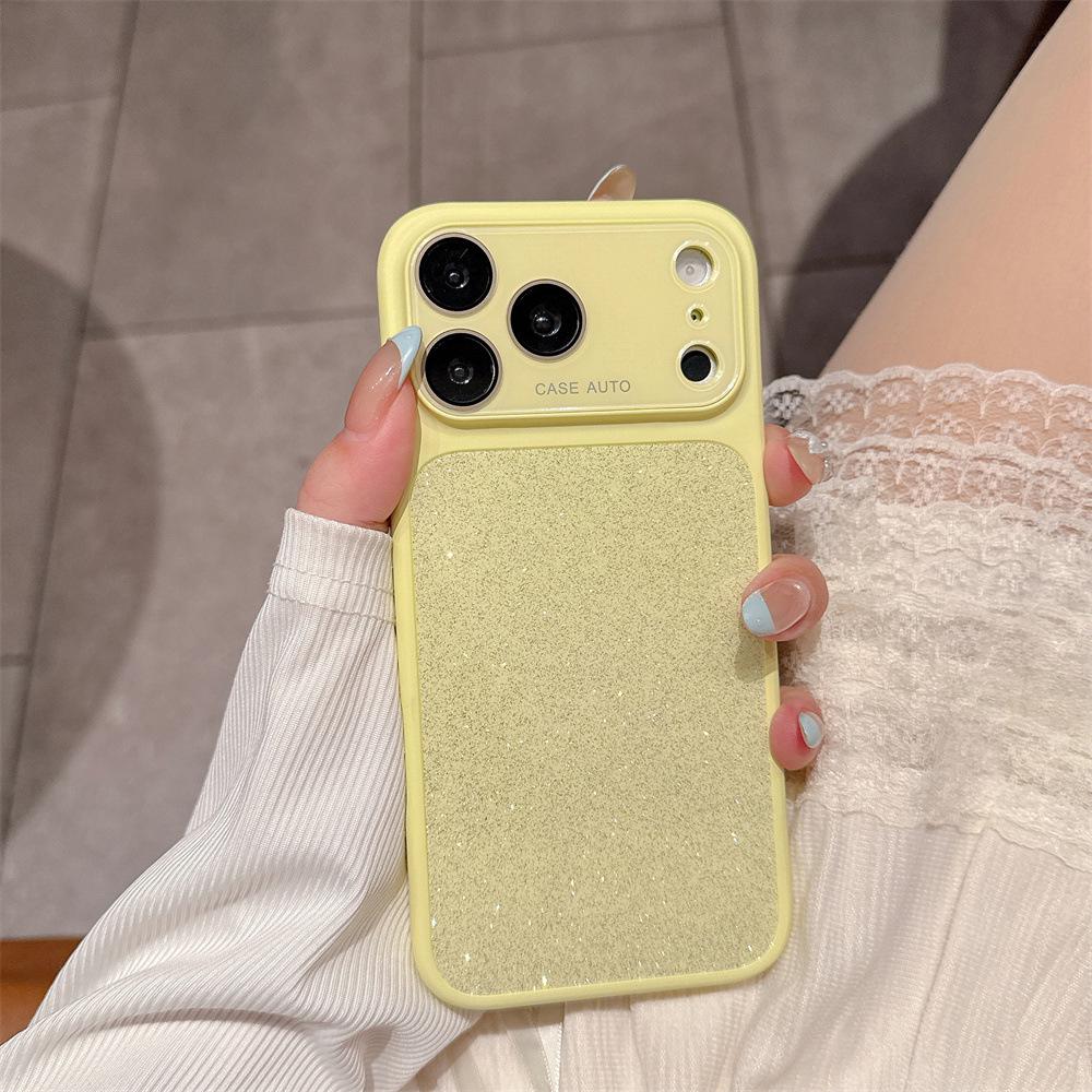 Glitter Phone Case for iPhone 17 Pro with Full Coverage Lens Film for Apple 16 Pro Max and 15