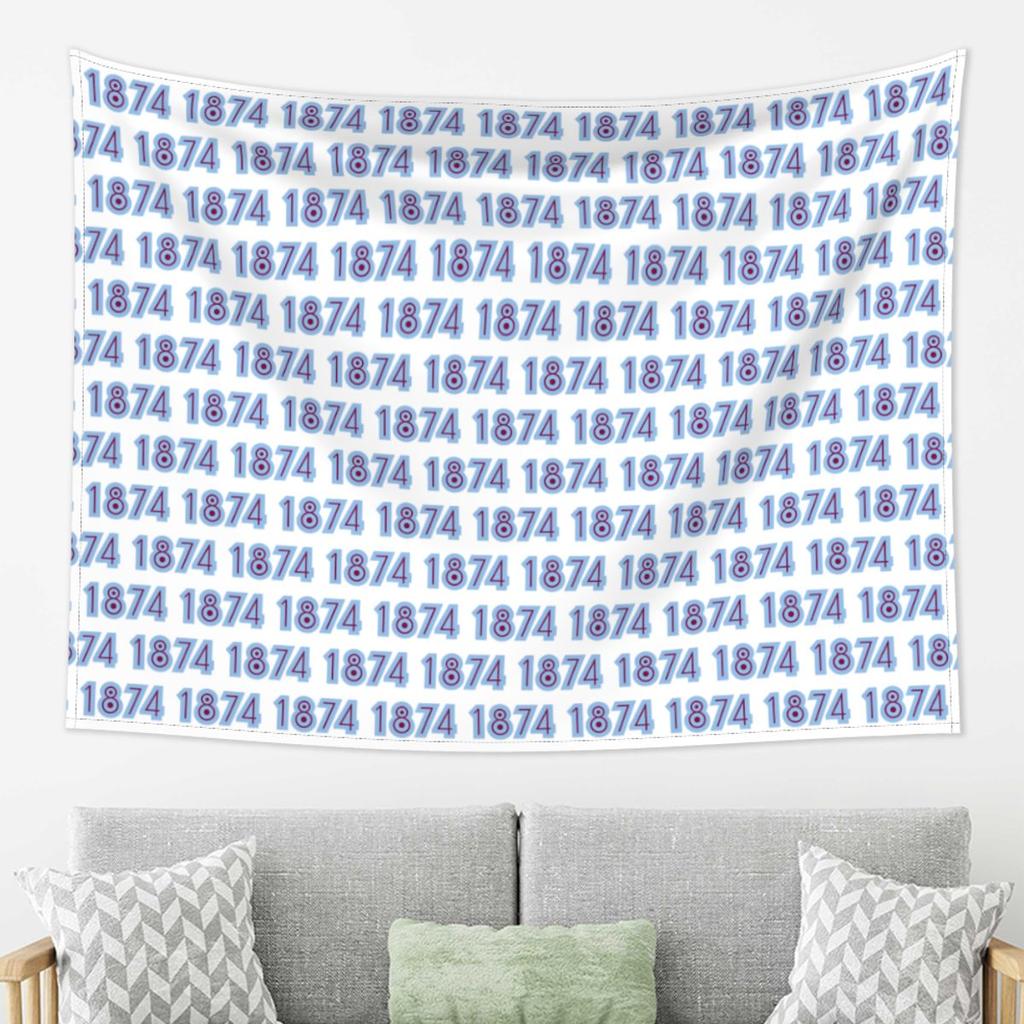 Aston Villa 1874 Tapestry Wall Hanging Aesthetic Home Decoration Tapestries for Living Room Bedroom
