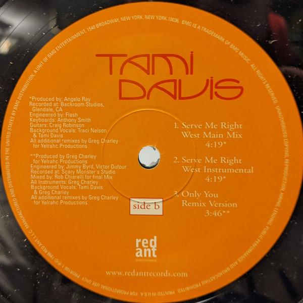 

12inch Record TAMI DAVIS Serve Me Right PROR1001 RED ANT ENTERT 1998 US Rap HipHopRB Used