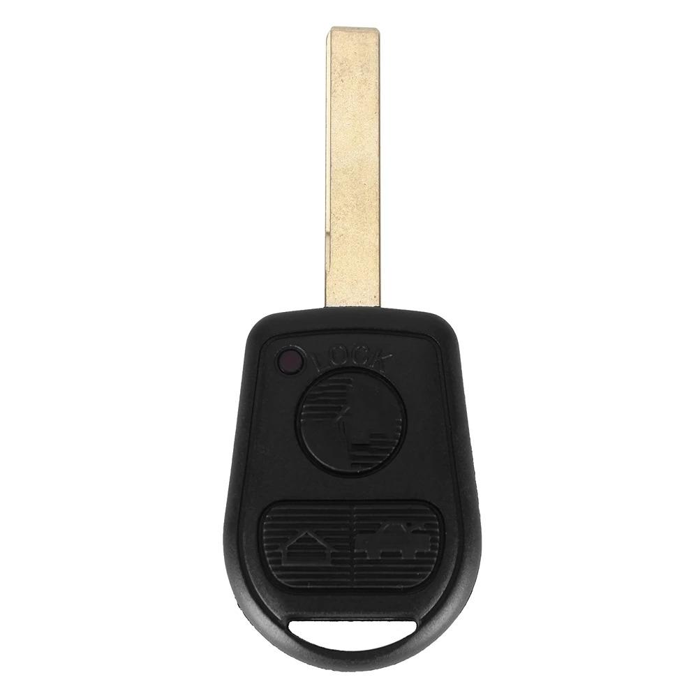 3-Tasten-Fernschlüsselgehäuse passend für BMW E31 E32 E34 E36 E38 E39 E46 Z3 Z4 Gehäuseanhänger 3 BTN Ungeschliffenes Schlüsselanhängergehäuse