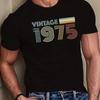 2026 New Vintage 1975 Letter Print Tshirt Short Sleeve Streetwear Mens and Womens Tshirt Mens Top