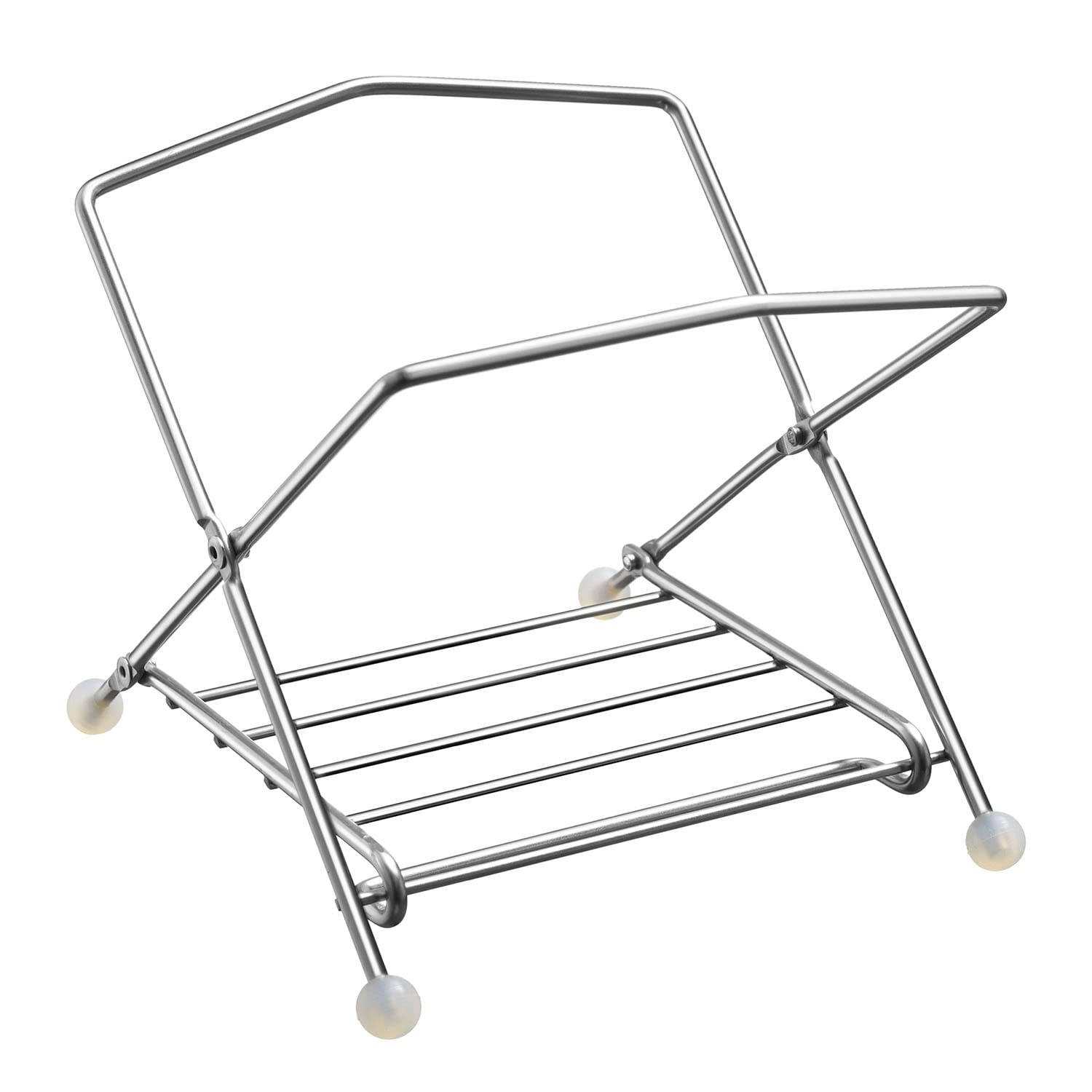 

Держатель для пластиковых пакетов из нержавеющей стали Oaks с широким горлом для удобного сбора мусора, Сделано в Японии