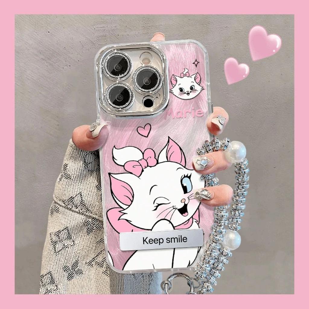 Mary cat applies to Apple 16Promax mobile phone case IMD advanced sense 14 feather yarn 15 fine holes 16 popular Internet celebrities
