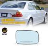 RH Passenger Side Blue Tinted Mirror Glass Heated For BMW 32I 328Ci 330Ci 745I