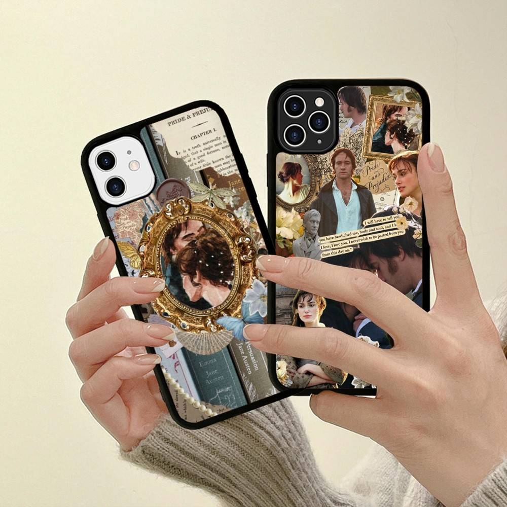 Pride And Prejudice Jane Austen For IPhone 17 16 15 14 13 Pro 12 11 Pro Max Hard PC+TPU Phone Cases Back Cover