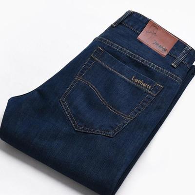 2024 Winter Neue Herren Lose Gerade Bein Mid Taille Denim Business Casual Hosen Für Männer