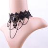 Necklace Elegant Easy to Match Alloy Rhinestone Lace Necklace for Dating