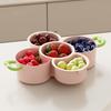 Pack of 1 Removable Drain Basket Fruit Bowl Double Layer Design for Hygienic Storage Snacks and Fruits PP Plastic