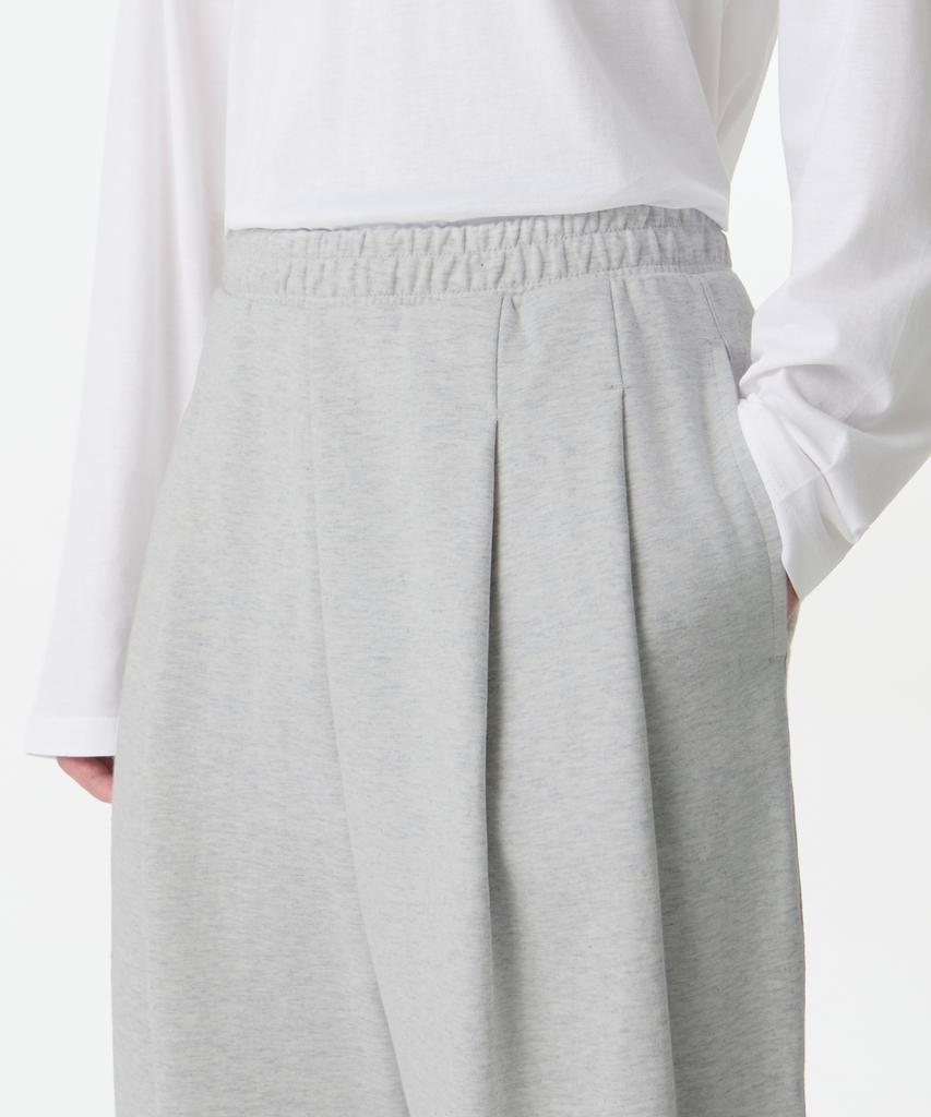Musinsa Standard Double Knit Two-Tuck Wide Lounge Sweatpants [Melange Light Gray]