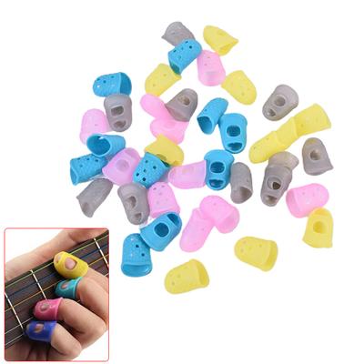 10 Stück Fingerhülse Silikonhandschuh Rutschfester Fingerschutz Gitarrenzubehör