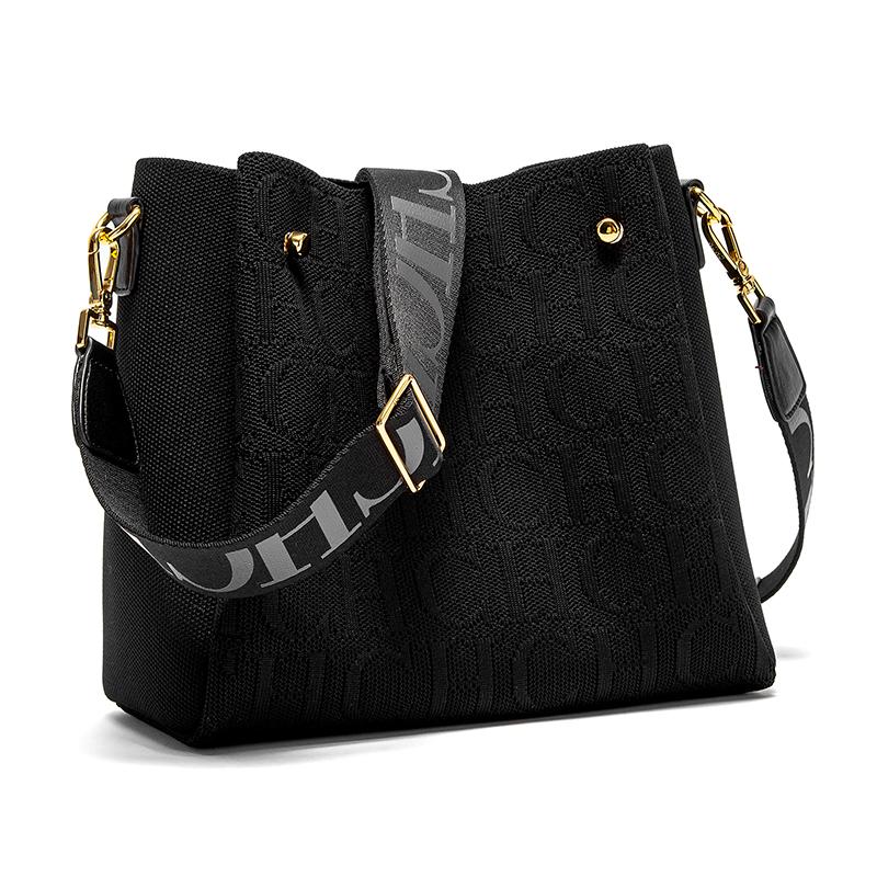 Borsa a Spalla da Donna CHCH Nuova Fibbia Magnetica Borsa a Spalla Kaki Grande Capacità