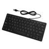 78 Keys Language Ultra Thin Keyboard Plug and Play Splash Proof USB Wired Compact Keyboard for English Bilingual Users