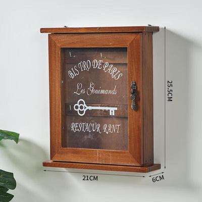 Wooden Wall-Mounted Key Storage Box