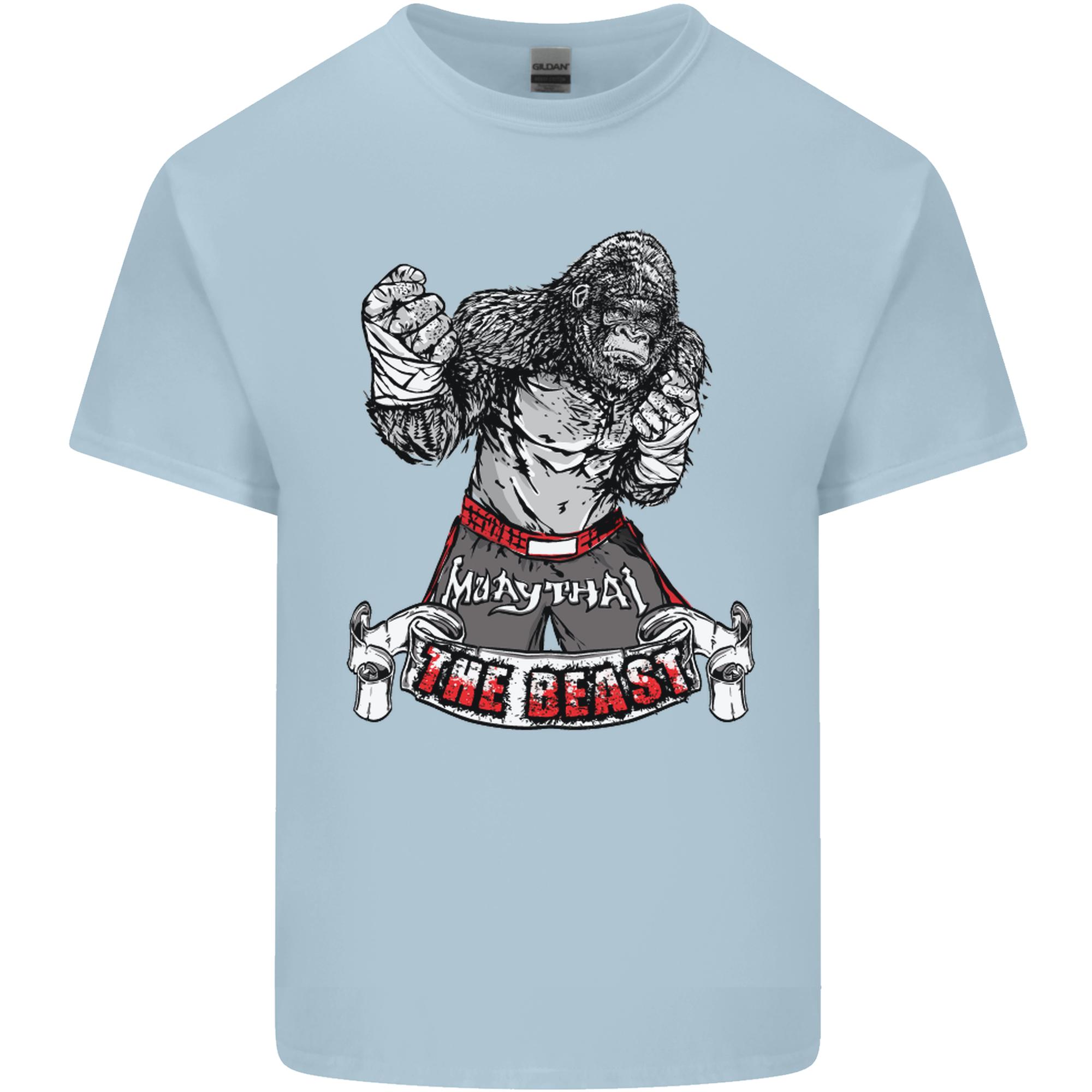 Muay Thai The Beast MMA Mixed Martial Arts Unisexs Light Cotton TShirt S