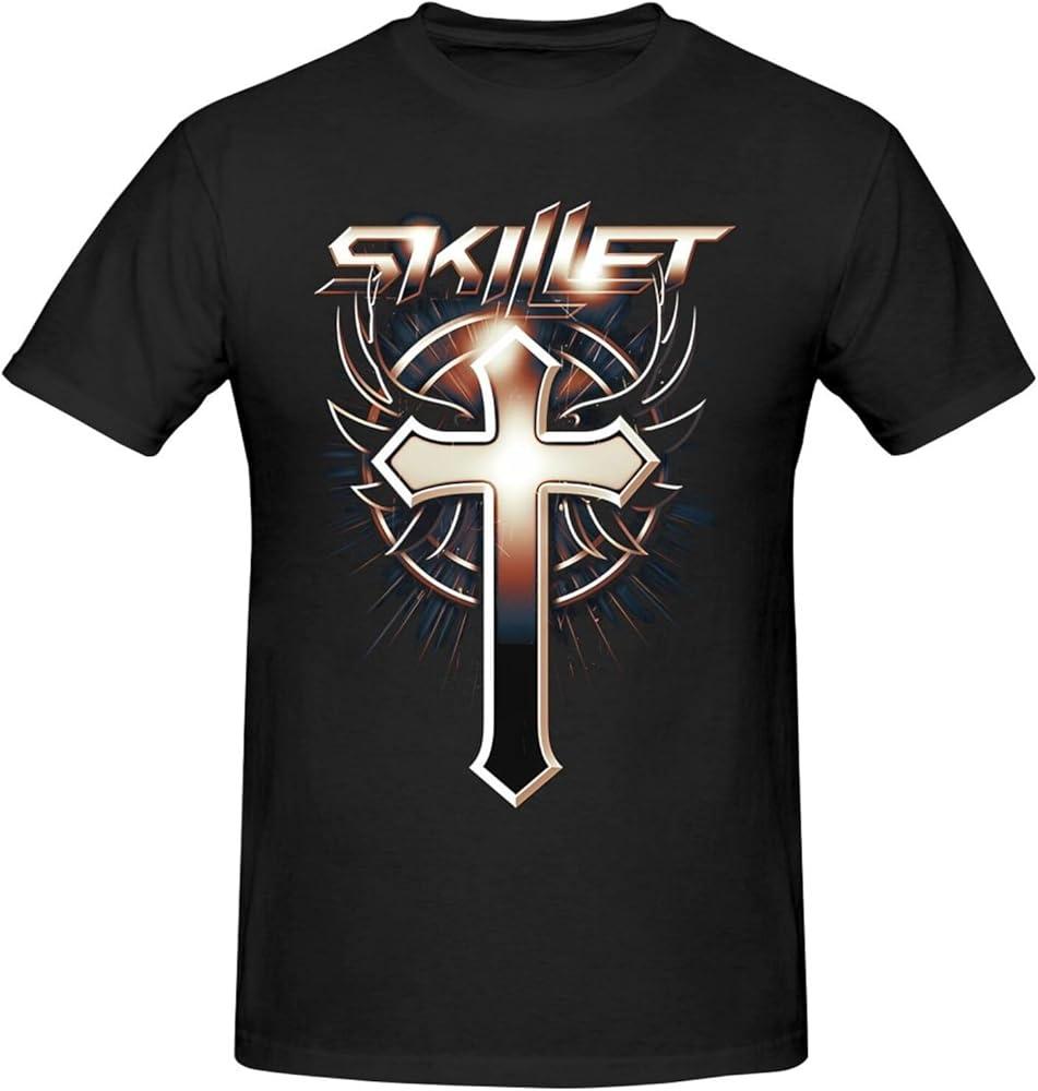 

Skillet Band Logo Band Short Sleeve T Shirt All Size For Men AG485 Unisex T-Shirt S
