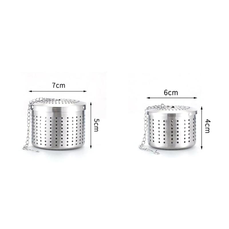 304 Stainless Steel Seasoning Barrel Bucket Effectively Tea Leaking Hot Pot Home Tea Strainers