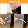 Copper Zircon Heart Drop Open Bracelet With Elegant Design For Women