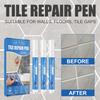 3pcs Grout Pen White Tile Paint Marker Waterproof Tile Repair Beauty Pen Wall Grout Restorer Pen for Restoring Tile Wall Floor