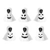 1/6Pcs Halloween Ghost Hoodie Goose Outfits Car Gear Shift Cover Decoration Garden Goose Statue Clothing Auto Hooded Sweatshirt Shift Knob Protector