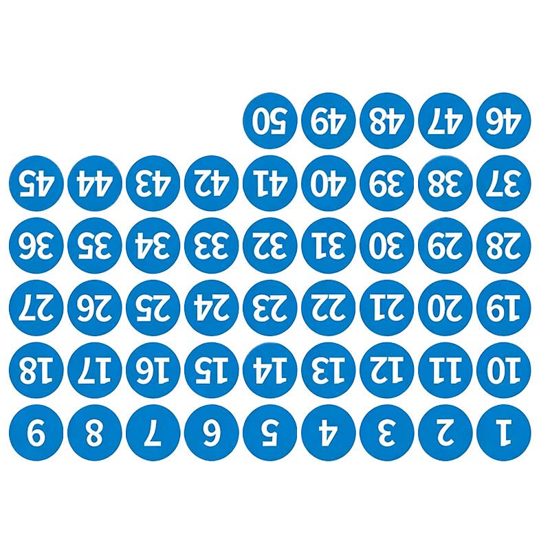 Duojiabang 3CM Klebende Blaue Nummernaufkleber