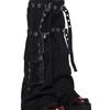 Punk Leg Warmer with Buckled Pockets Harajuku Denims Knee Highs Flared Stockings