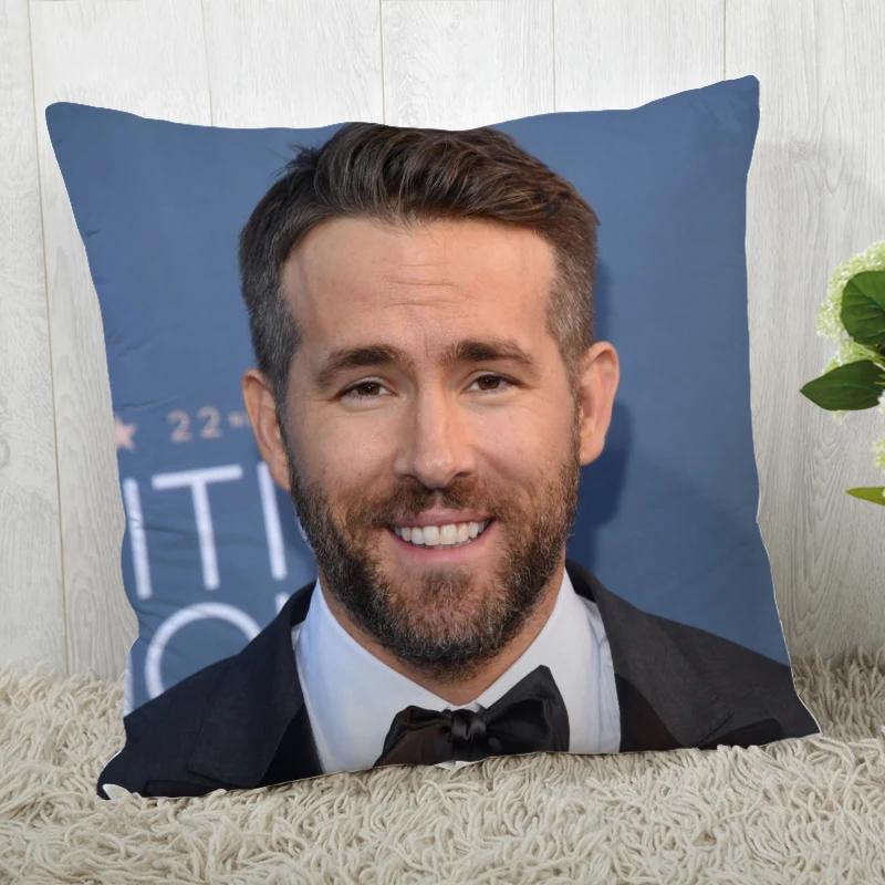 High Quality Custom Decorative Pillowcase Ryan Reynolds Square Zippered Pillow Cover 35x35cm 45x45cm