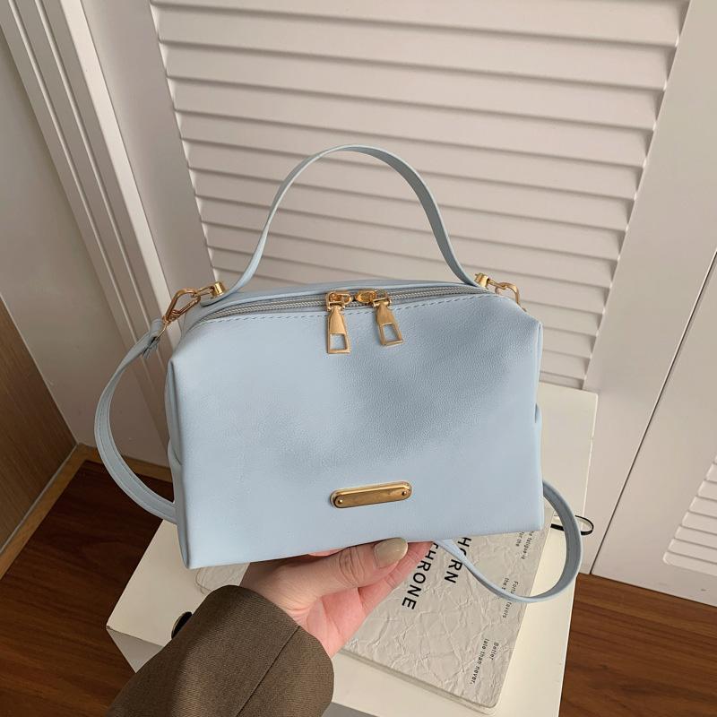 Women's Retro Box Square Handbag New Style Small Top-handle Bag Crossbody Phe Bags for Daily Use Commuting