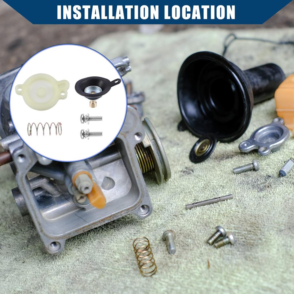 uxcell Bottom Carburetor Diaphragm Cover Fits 3LD-14958-00-00 Yam Aha Fits Road Star 1600 1700