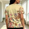 Women's Short Sleeve T-Shirt, American Basic Floral Collection, Soft Fabric, Versatile – Ideal For Daily Casual Wear & Outings