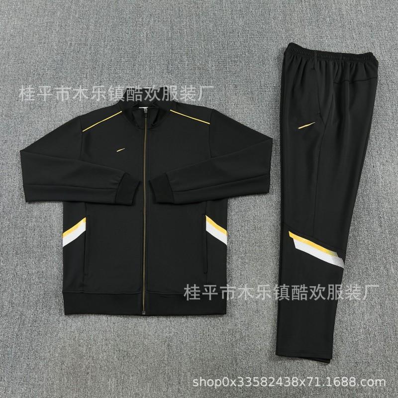 AJ Tracksuit Set Long Zip Football Training Suit No Team Men Women Sportswear