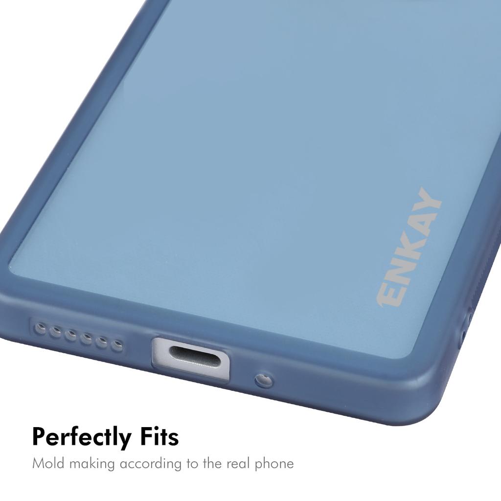For Xiaomi Redmi Note 13 Pro 5G/Xiaomi Poco X6 5G Case Matte TPU Phone Cover with Lens Film+9H Glass Protector