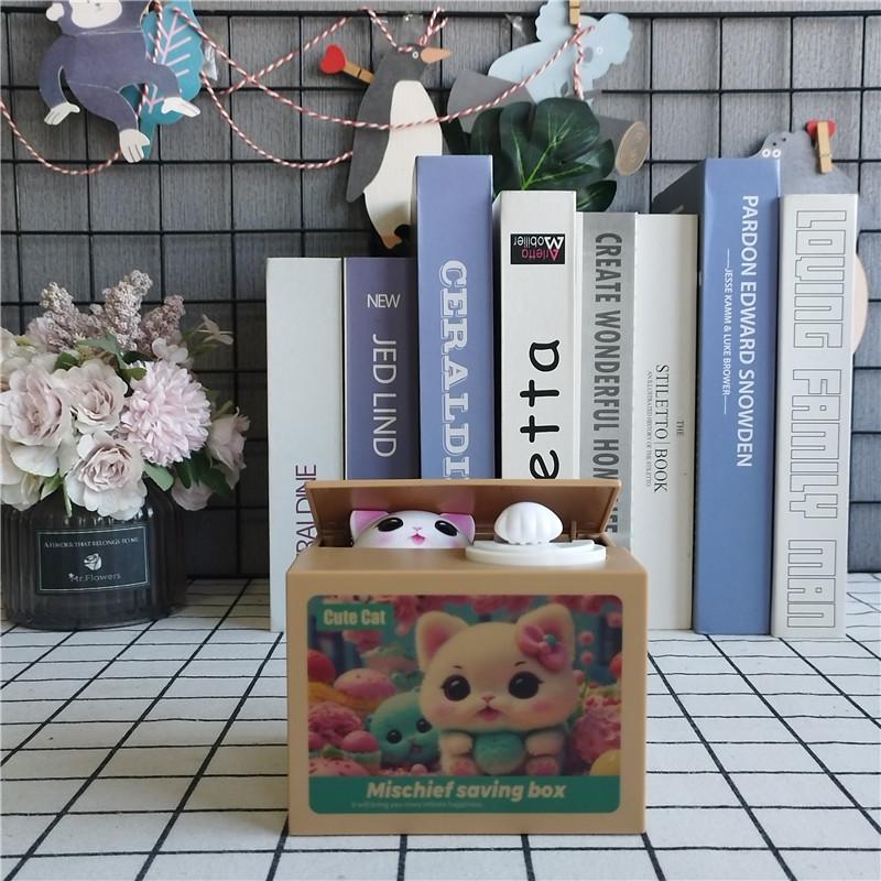 Upgraded Cute Cartoon Panda Money Stealer: Adorable Kitten-Themed Panda Savings Bank Gift Ornaments
