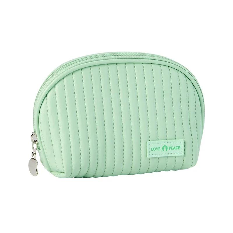 Portable Girl Small Beauty Pouch Women Makeup Bag Leather Cosmetic Bag Necessary Storage Waterproof Travel Lipstick Organizer