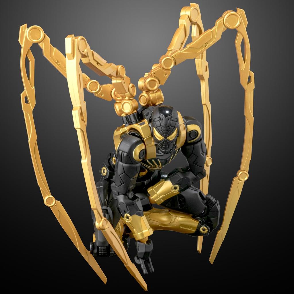 Fighting Armor Iron Spider STEALTH TECH Approximately 165mm and ABS Painted Movable Figure (ONYX Ver.) Die-cast, PVC,