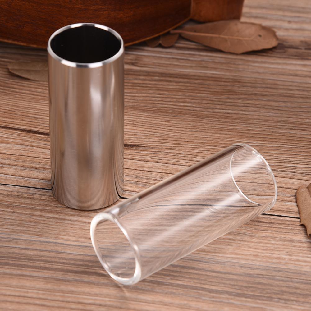 6CM Glass & Stainless Steel Electric Guitar Sliders Set Slides Set uygun fiyatlı satın alın